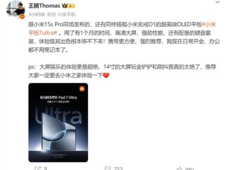 王腾上手小米平板7 Ultra：玄戒O1加持 体验真的太绝了！