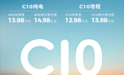 单月交付1.2万台的新势力爆款 新款零跑C10预售：12.98万起！